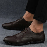 Eleganckie Skórzane Buty Wizytowe