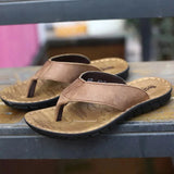 Skórzane Sandały Męskie