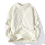 Sweter w splot kablowy
