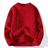 Sweter w splot kablowy