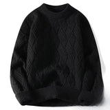 Sweter w splot kablowy
