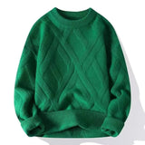 Sweter w splot kablowy